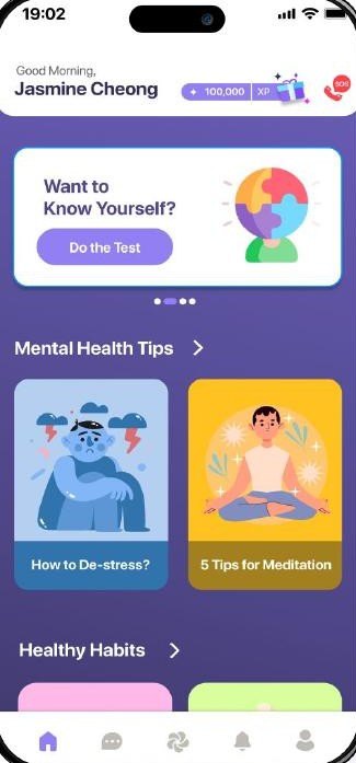 The eve and ai app: wellbeing resources, mental health tips and healthy habits